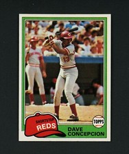 Dave Concepcion 1981 Topps - Cincinnati Reds #375 NM-MT