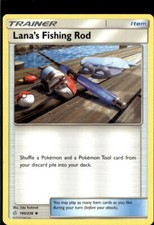 Pokemon Lana's Fishing Rod 195/236 Cosmic Eclipse Non Holo Uncommon 2 Card Lot