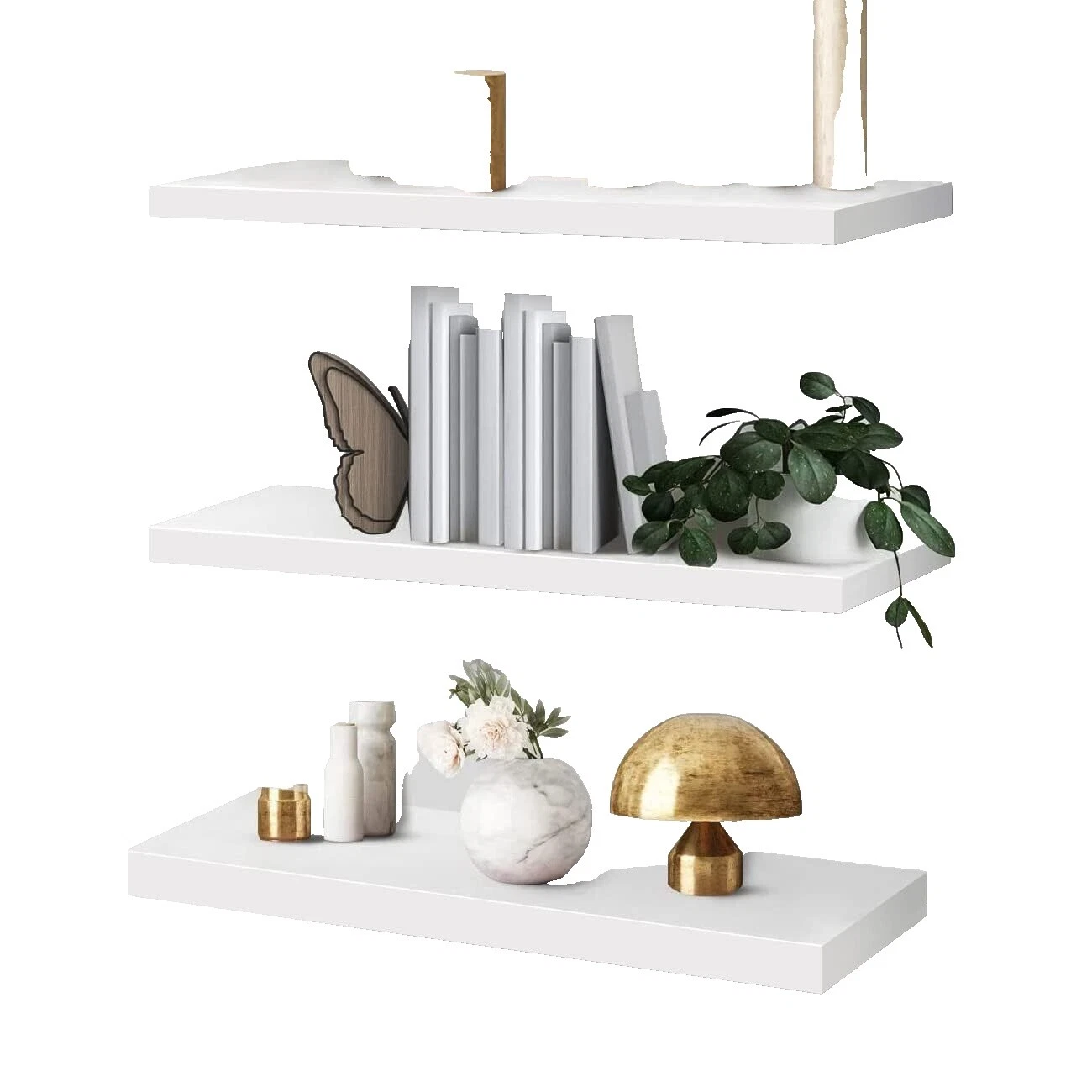 White Shelving Units