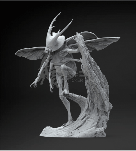 Beetle Monster Bust 3D Printing Unpainted Figure Blank Kit Model GK New In Stock - Bild 2 von 7