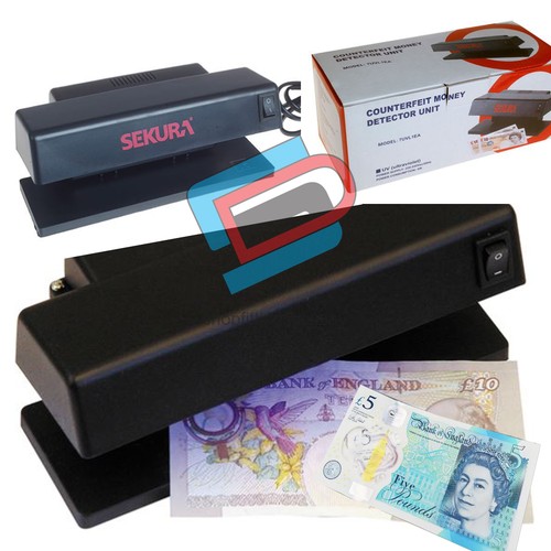 Sekura UV Light Money Checker Counterfeit Fake Money Banknote Detector