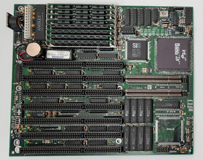 dtk PKM-00037S VLB ISA 486 retro Mainboard + Intel 80486DX 33MHz + 8MB RAM
