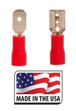 100 22-18 AWG MALE/ FEMALE VINYL QUICK DISCONNECT 187 3/16"- Made in USA