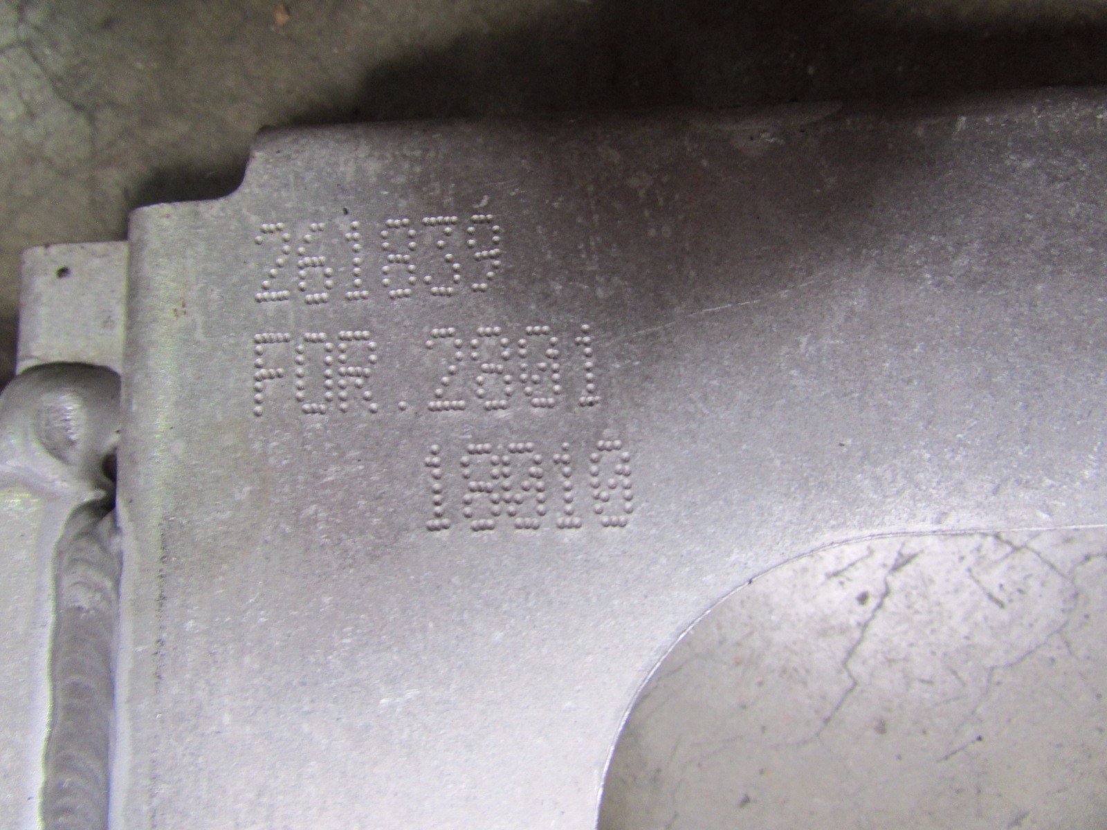 Ferrari 458 Italia, LH, Left ECU Bracket, Used, P/N 261839