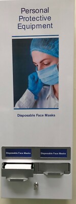 PSA / Gesichtsmaskenautomat, Arbeitsplatzlösung, 80 verpackte Gesichtsmasken inkl.