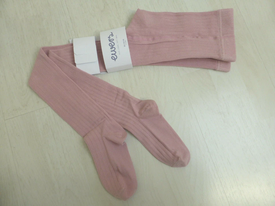 ewers Strumpfhose, wildrose uni oder hellrosa mit Blumen mit leichter Rippe. NEU - Bild 3 von 4