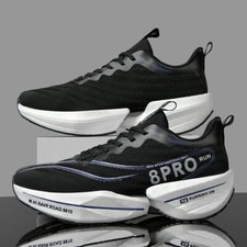 Carbon Plate Running Shoes Men’s Light Marathon Racing Sneakers Breathable Mesh