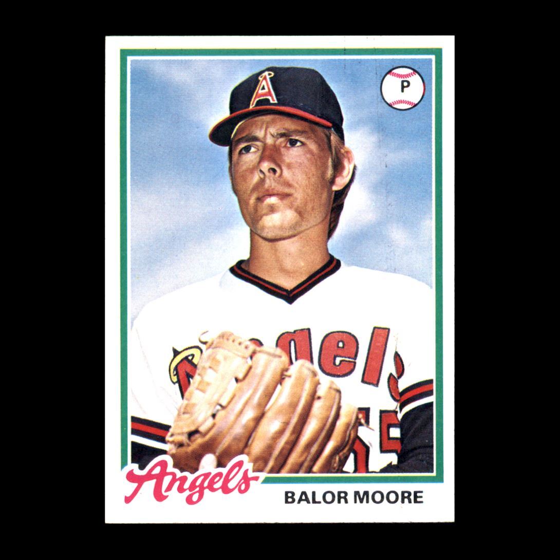 Balor Moore 1978 Topps California Angels #368 Vintage Set Break
