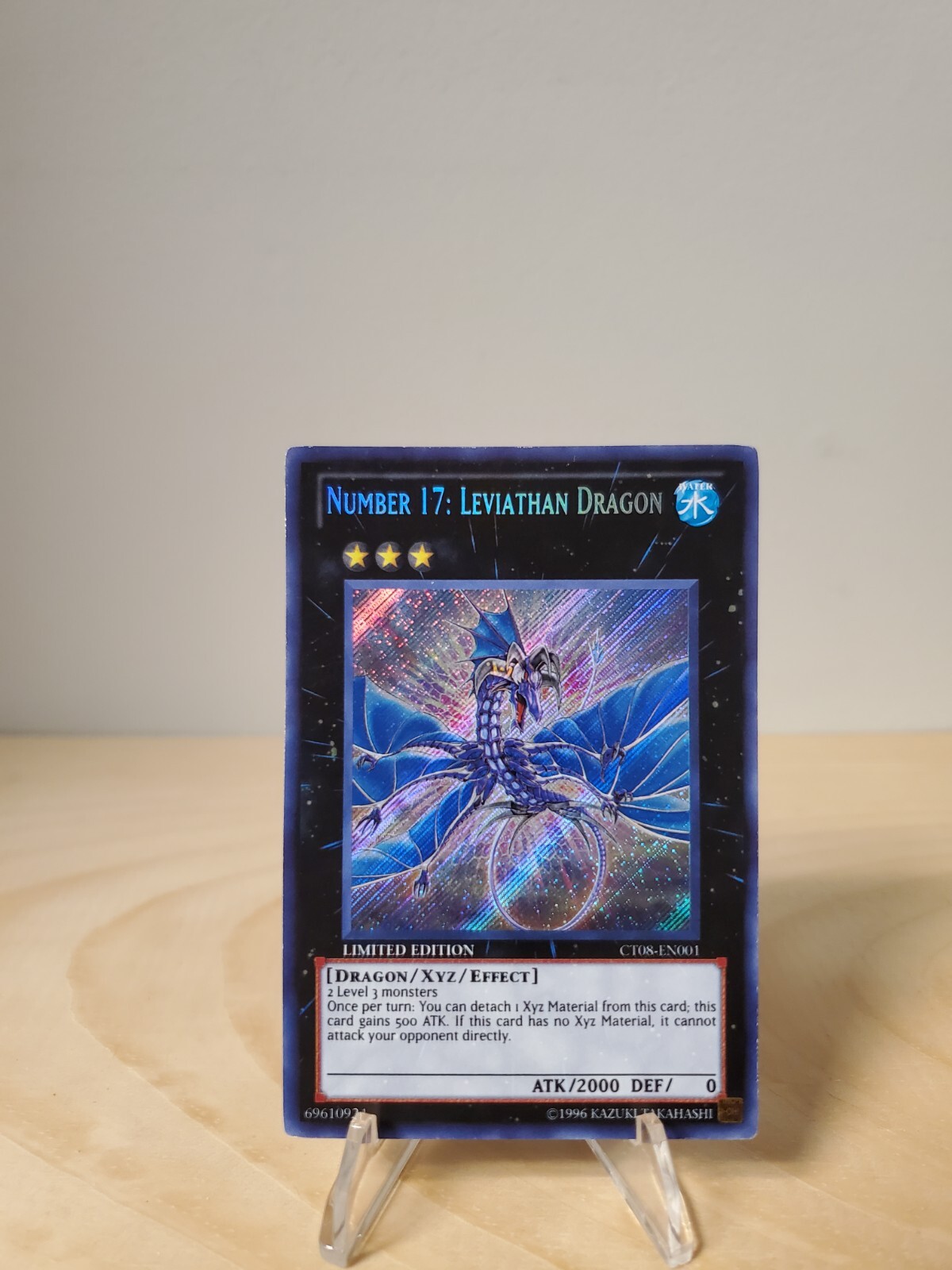 Yugioh TCG Number 17 Leviathan Dragon CT08-EN001 2011 Limited Edition Rare Card