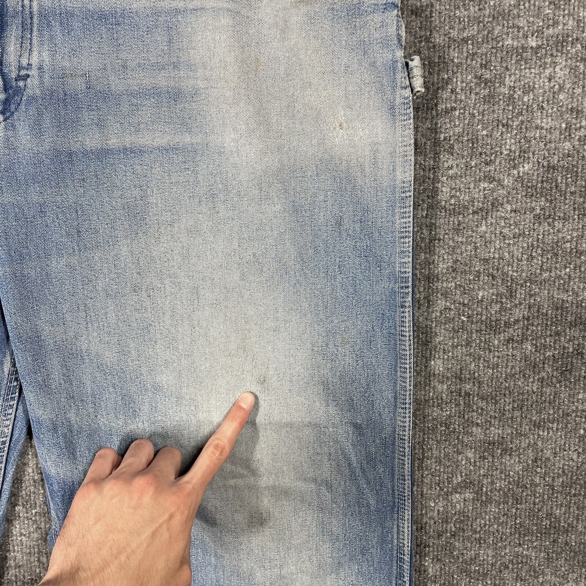 VINTAGE 60s OshKosh B'gosh Denim Jeans 36x33 Carpenter Talon Zip