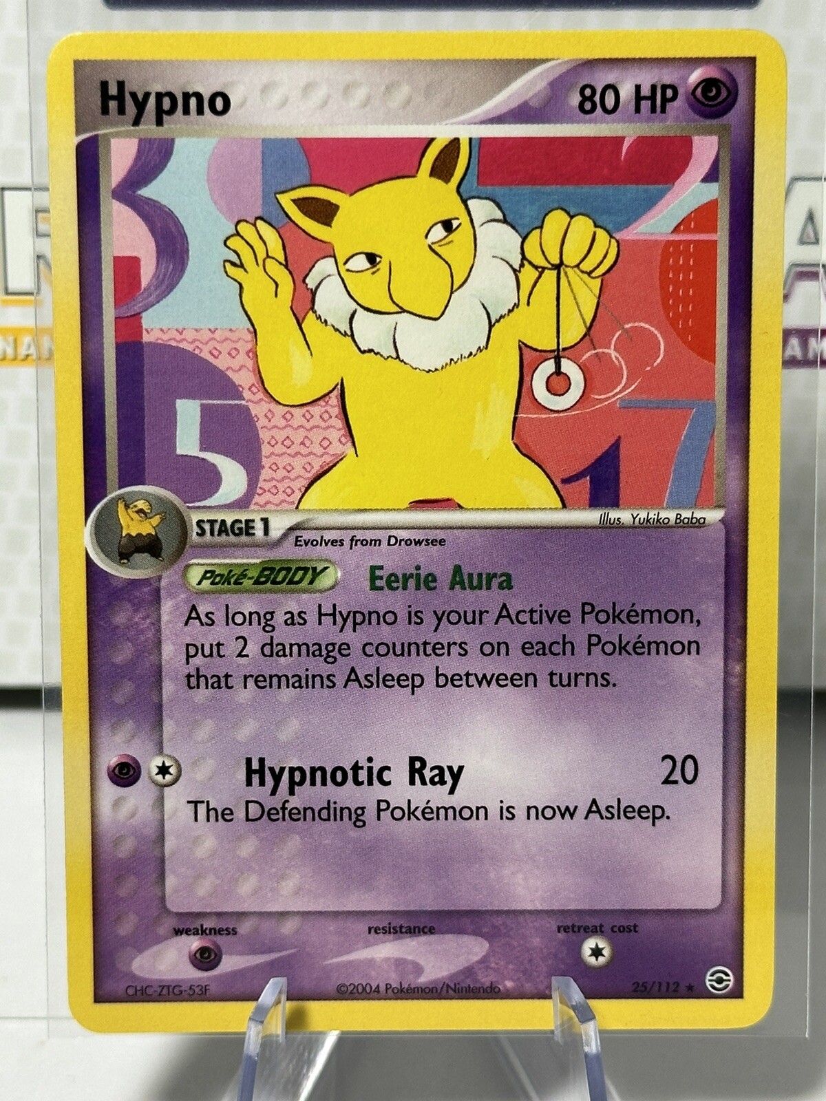Hypno 25/112 FireRed & LeafGreen 2004 Light Play NM