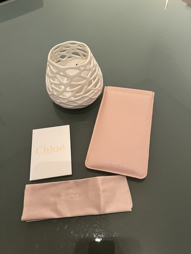 Elegantes, neues Chloé Brillenetui mit Kreditkartenfach & Microfasertuch NP 139€ - Bild 2 von 5