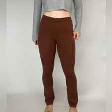 SUNDAY BEST Ellie Ribbed Stretch Pant High Waisted Slim Leg Casual Lounge