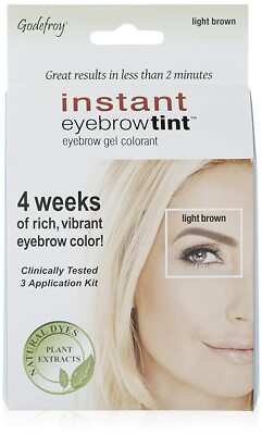 Godefroy Instant Eyebrow 3 Application Kit, Choose Your Color,
