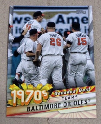 2020 Topps Update Decades' Best #DB22 Baltimore Orioles Team
