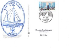 SSB Nordwind Naval School Mürwik Kiel Week 1994 Special Postmark