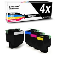 4X Toner Xxl Ersetzt Lexmark 702HK - 702HY 70C2HC0 70C2HK0 70C2HM0 70C2HY0