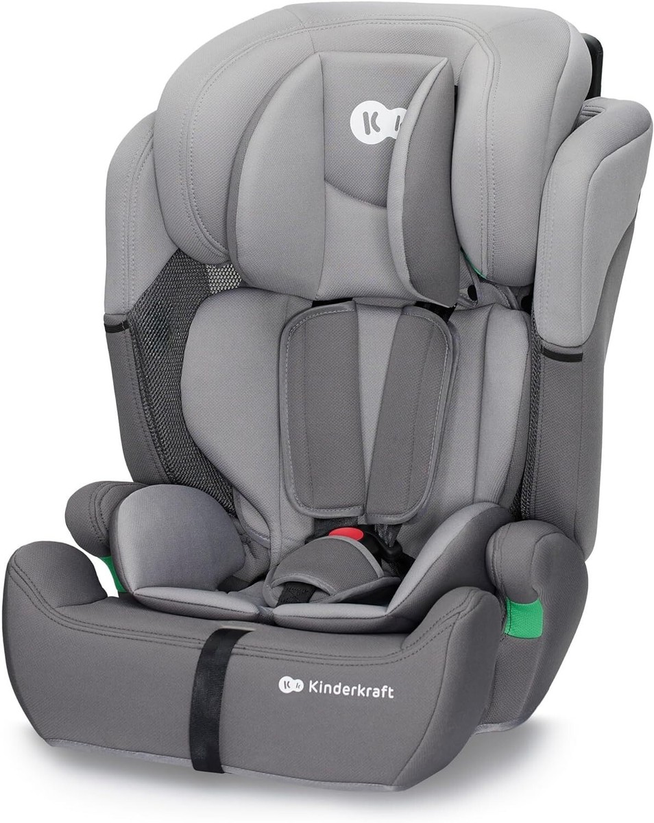Kinderkraft Comfort Up Car Seat i-Size Safety Booster 15mths to 12Y Grey