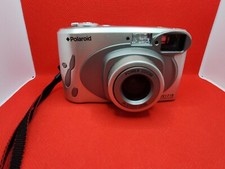 CAMERA Polaroid Silver Black Point Shoot 35mm PZ1710 AFD Film w/ 3x Zoom