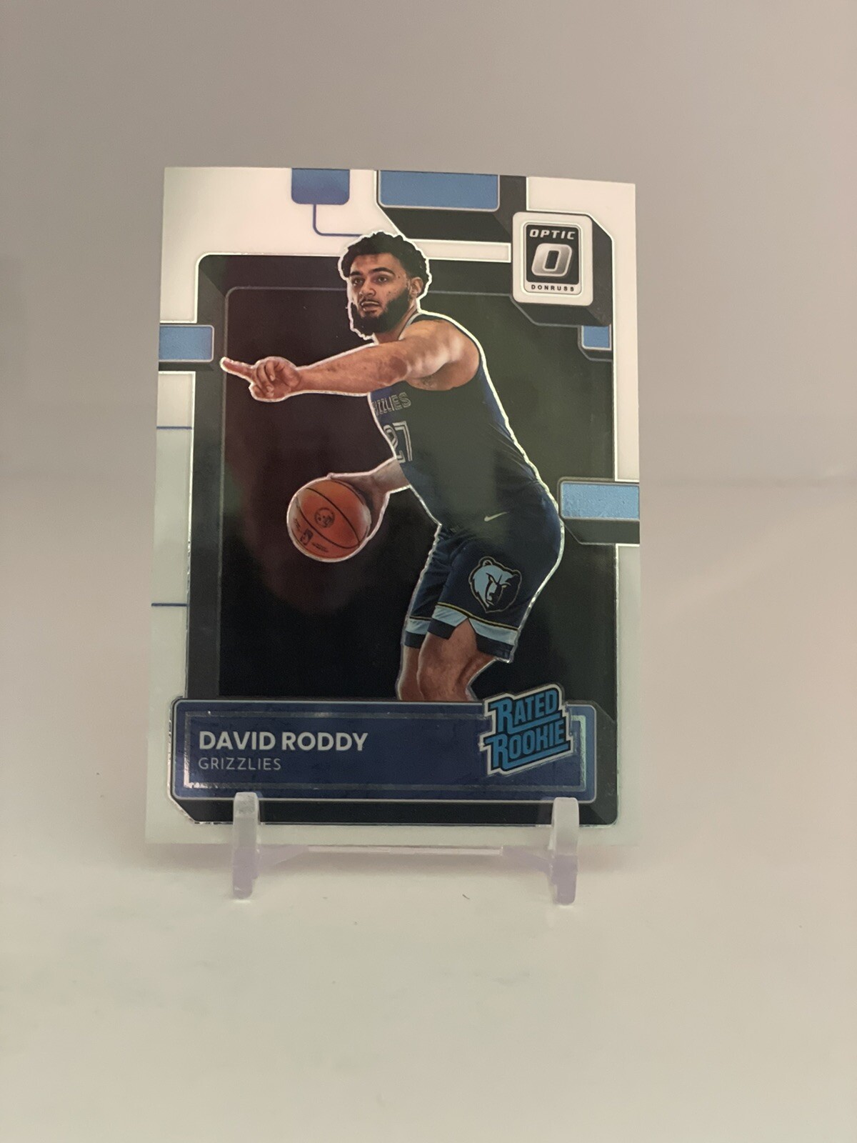 2022-23 Donruss Optic Rated Rookies Base #225 David Roddy - Memphis Grizzlies