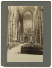 Westminster Abbey - Late 19th / Early 20th Century Vintage Photo - 10.5 x 14"