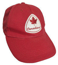 CANADA Canadian Hat Strapback Baseball Vintage Cap Dad Trucker red