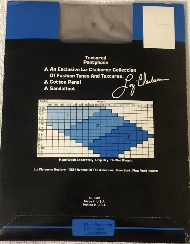 Liz Claiborne textured pantyhose size 2 Color Grey #151 Pattern Dress Dots - Image 4 of 4