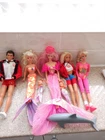 barbie doll bonanza baywatch + ken 2 mermaid inc vintage fountain & gym gd cond