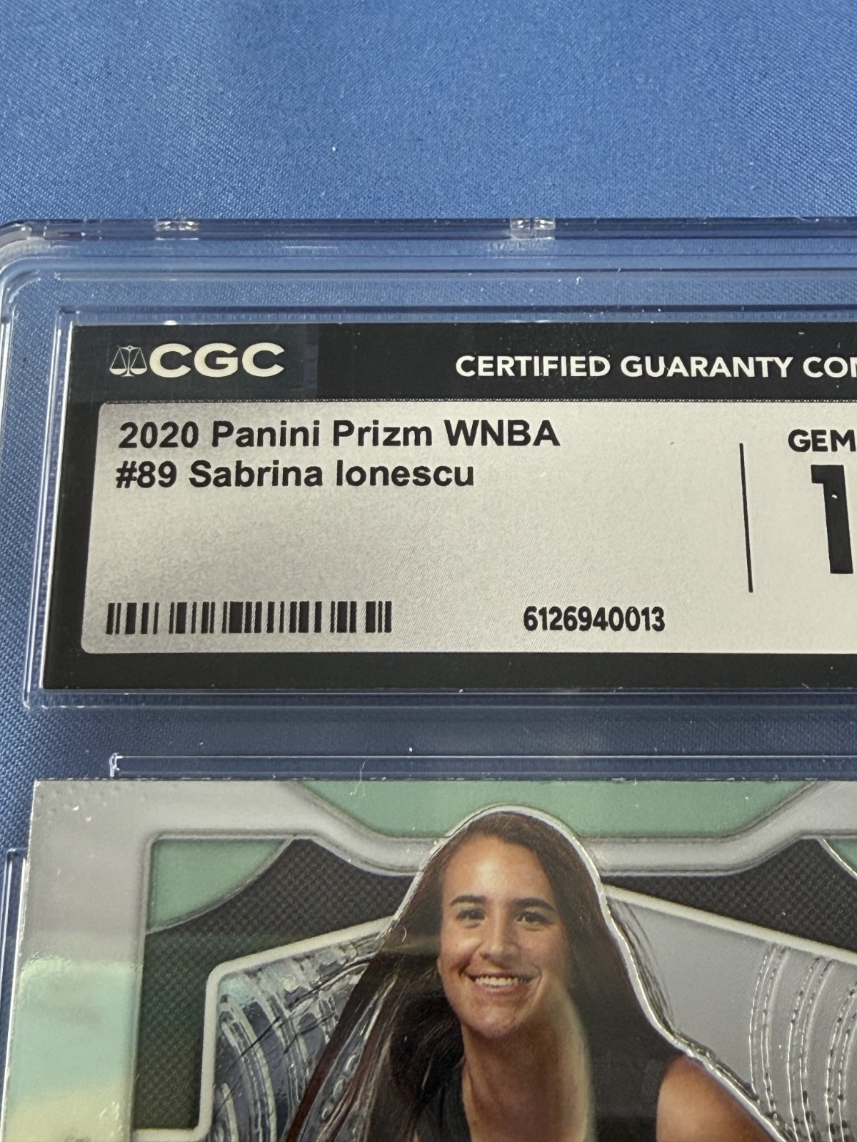 2020 Sabrina Ionescu Rookie !! #89 Panini Prizm CGC 10 GEM MINT Graded !!! view 4