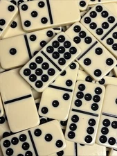 Double Nine Dominoes - 55 Tiles 1/4" Thick Size Dominos