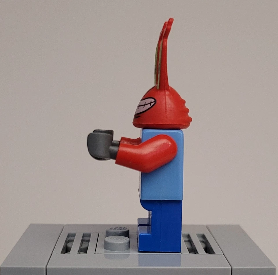 LEGO SpongeBob SquarePants - Mr. Krabs Minifigure with Large Grin - bob023 - Image 3 of 4