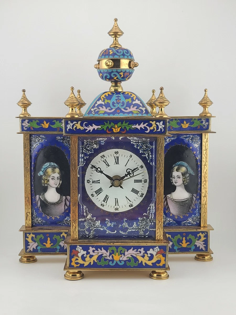 アンティーク　鐘楼型　置物 景泰蓝时钟古董时钟| eBay