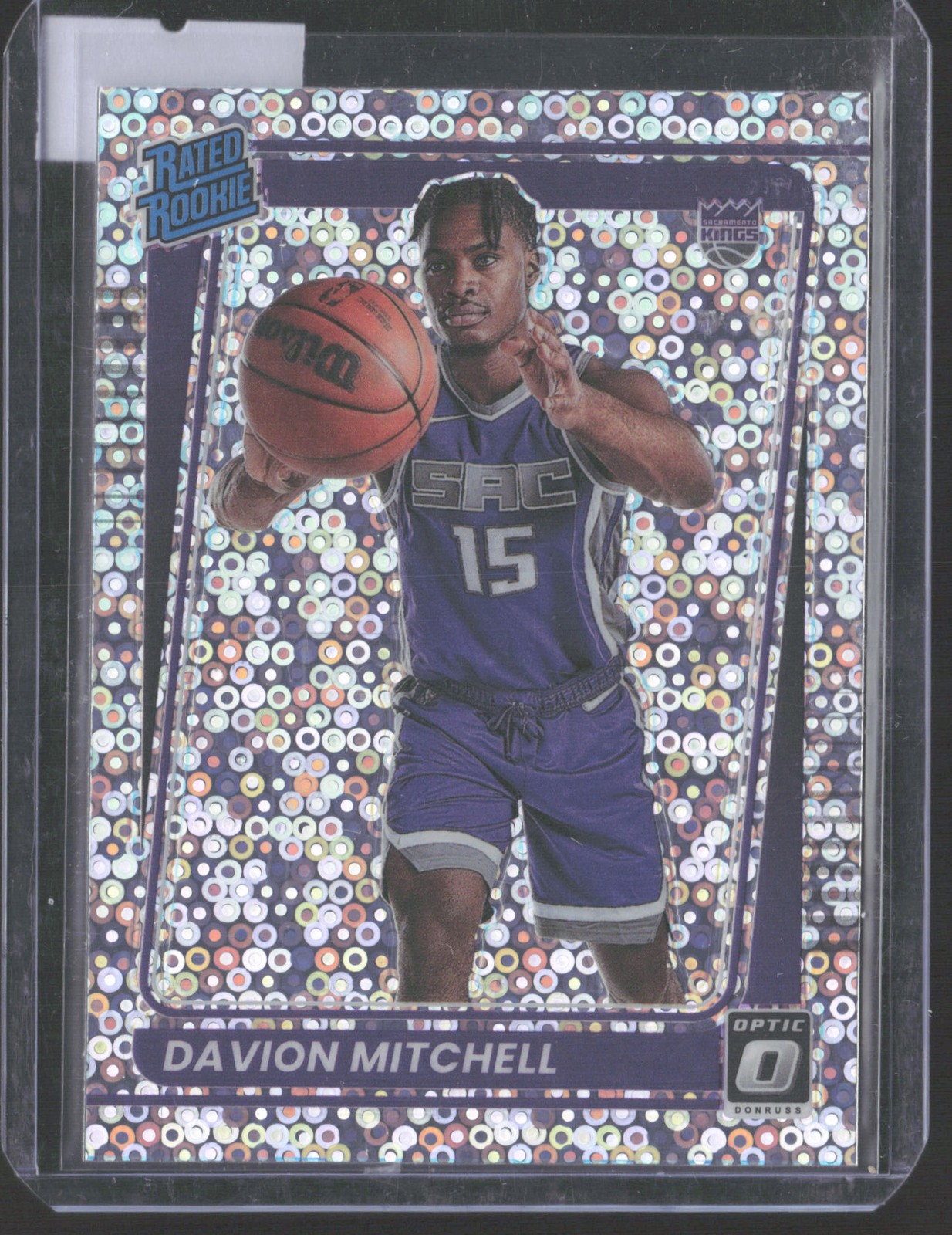 Davion Mitchell 2021-22 Donruss Optic Fast Break Holo #155 RC