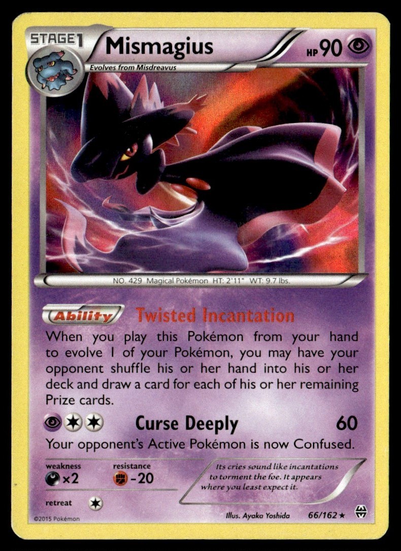 2015 XY - BREAKthrough Mismagius Stage 1/Rare Holo #66