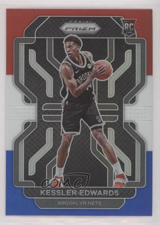 2021-22 Panini Prizm Red White & Blue Prizm Kessler Edwards #284 0c6