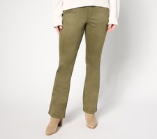 Belle by Kim Gravel Regular PerSuede Me 5 Pocket Boot Cut Jean Loden 12 New