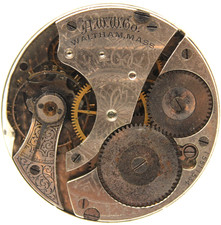 1907 WALTHAM POCKET WATCH MOVEMENT 15511534 GRADE 610 16s 7j FG3