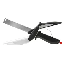 Chef's Pride 2-in-1 Cutting Board Scissors, All-in-One Spring-Powered Kitchen Sh