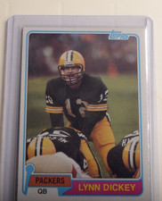 Lynn Dickey 1981 football card