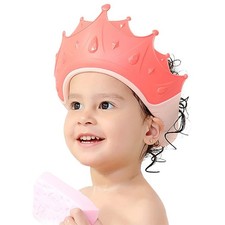 Baby Shower Cap Adjustable Shampoo Shield Hair Washing Visor for Toddlers
