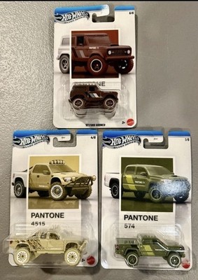Hot Wheels Pantone Series Lot 3: CHASE Bronco/Tacoma/Sandblaster Raptor Unopened