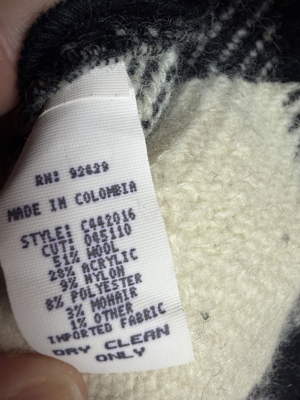 Canvas Backs Women's Wool Blend Patchwork Button … - image 5