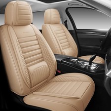 Full Coverage Leather Car Seat Covers Set Universal Fit For Cars Suvs Trucks