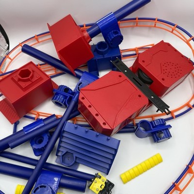 Six Flags Cool Coasters Motorized Roller Coaster Toy Build Set Not Working