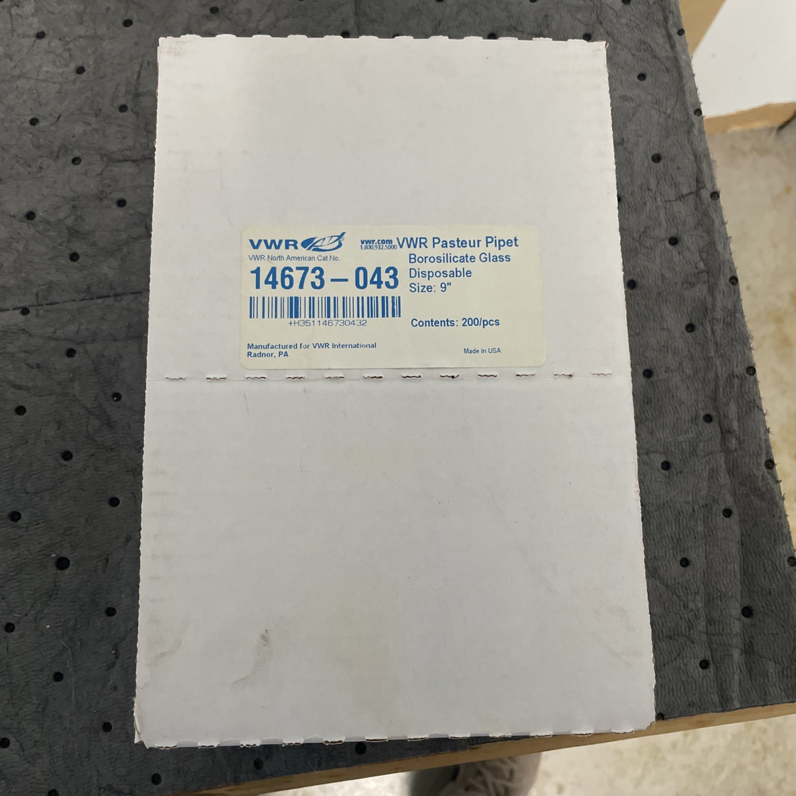 VWR REF 14672-380 Disposable Pasteur Pipettes Borosilicate G
