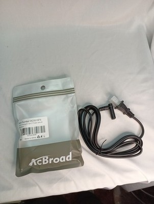 Ac Broad Us Ac 2 Prong C7 Power Cable 6' Long Black Now Ac0015f6