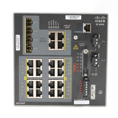 Cisco IE-4000-8GT8GP4G-E Industrial Ethernet 4000 Series Switch