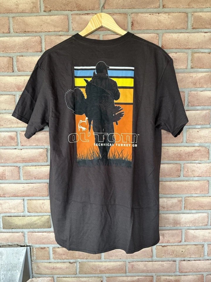 NWT Ol' Tom Technical Turkey Gear Short Sleeve Shirt Turkey Hunting Size L Tee - Image 4 of 4