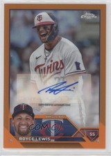 2023 Topps Chrome Update Orange Refractor 4/25 Royce Lewis #AC-RL Auto 0xl5