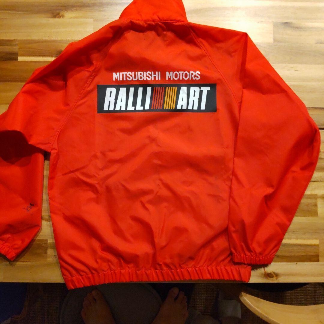 90s Mitsubishi RALLIART Nylon Jacket Red WRC JDM Vintage L | eBay